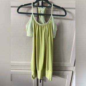 024 LuLuLemon No Limits Tank in Yellow and Gray